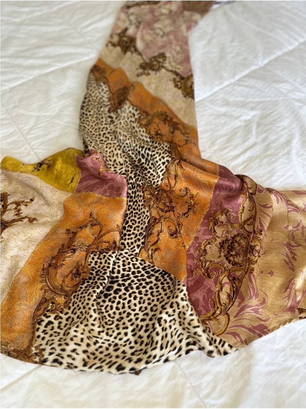 Roberto Cavalli 2005 patchwork silk maxi gown dress - Picture 6 of 10